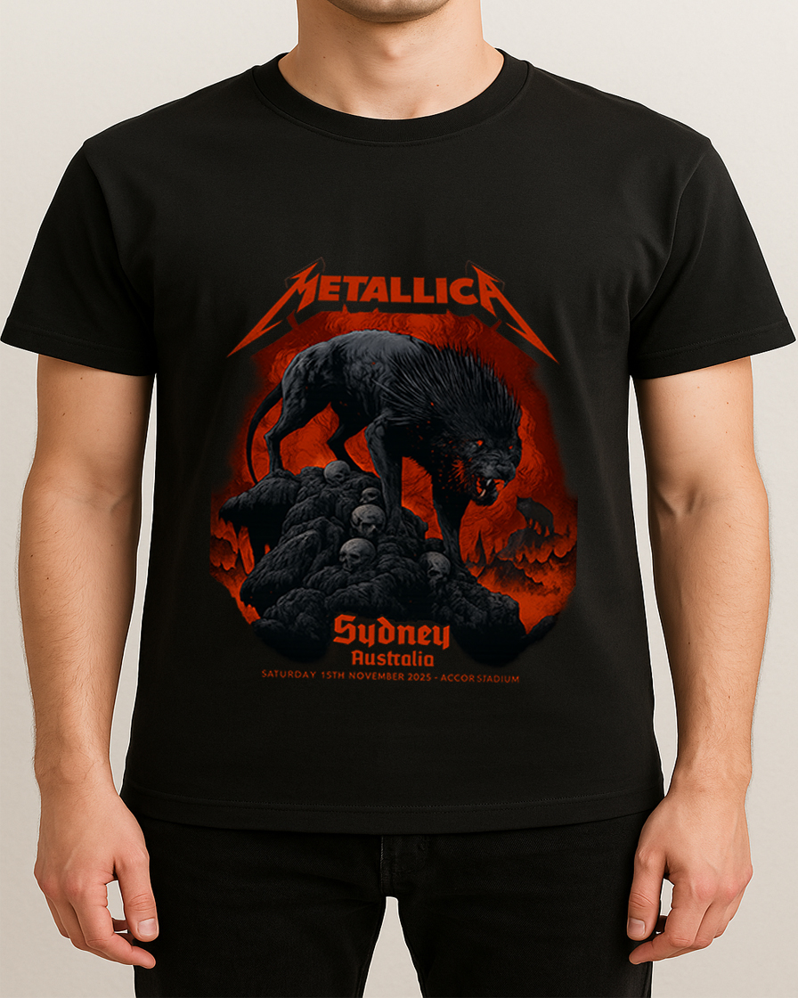 Metallica M72 Tour: Accor Stadium, Sydney 2025 Unisex T-Shirt (Nov 15th Merch) Metallica M72 Tour: Accor Stadium, Sydney 2025 Unisex T-Shirt (Nov 15th Merch)