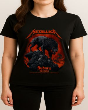 Metallica M72 Tour: Accor Stadium, Sydney 2025 Unisex T Shirt (nov 15th Merch) - Metbrick.com