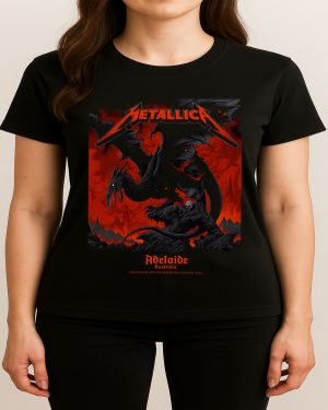 Metallica M72 Tour Adelaide Oval Australia 2025 Unisex T Shirt Nov 5th Merch 3 - Metbrick.com