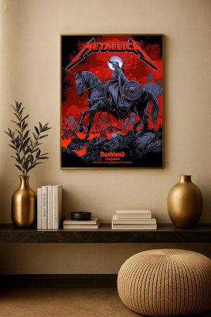 Metallica M72 Tour Auckland New Zealand 2025 Canvas Poster November 19th Commemorative - Metbrick.com