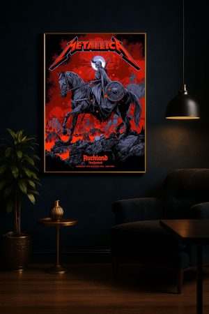 Metallica M72 Tour Auckland New Zealand 2025 Canvas Poster November 19th Commemorative 4 - Metbrick.com