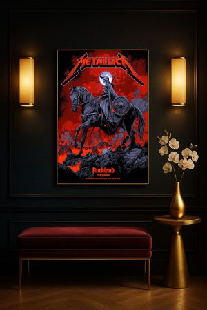 Metallica M72 Tour Auckland New Zealand 2025 Canvas Poster November 19th Commemorative 5 - Metbrick.com