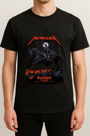 Metallica M72 Tour: Auckland, New Zealand 2025 Unisex T Shirt (nov 19th Event) - Metbrick.com