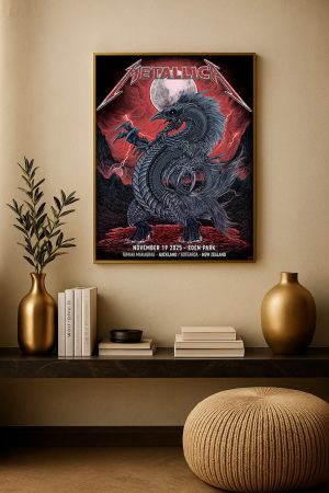 Metallica M72 Tour: Eden Park Stadium, Auckland 2025 Canvas Poster (Nov 19th Event)