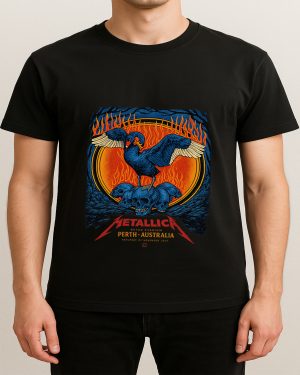 Metallica M72 Tour: Optus Stadium, Perth 2025 Unisex T-Shirt (Nov 1st Merch)