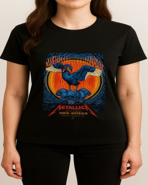 Metallica M72 Tour: Optus Stadium, Perth 2025 Unisex T Shirt (nov 1st Merch) - Metbrick.com