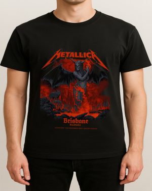 Metallica M72 Tour: Suncorp Stadium, Brisbane 2025 Unisex T-Shirt (Nov 12th Merch)