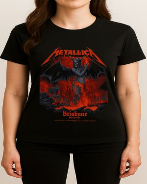 Metallica M72 Tour Suncorp Stadium Brisbane 2025 Unisex T Shirt Nov 12th Merch 3 - Metbrick.com