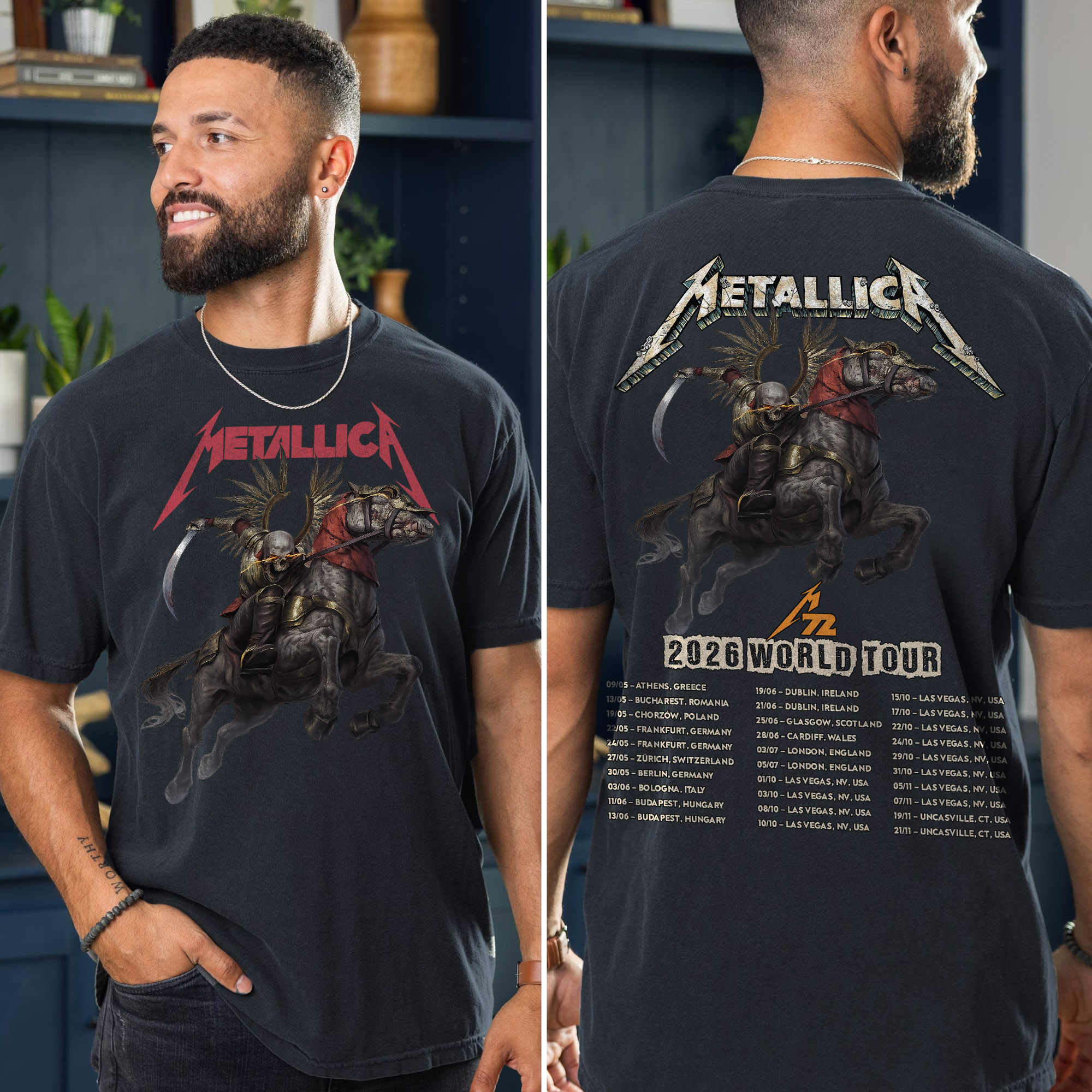 Metallica 2026 World Tour Chorzów, Poland Stadion Śląski T Shirt May 19, 2026 Metallica 2026 World Tour Chorzów, Poland Stadion Śląski T Shirt May 19, 2026