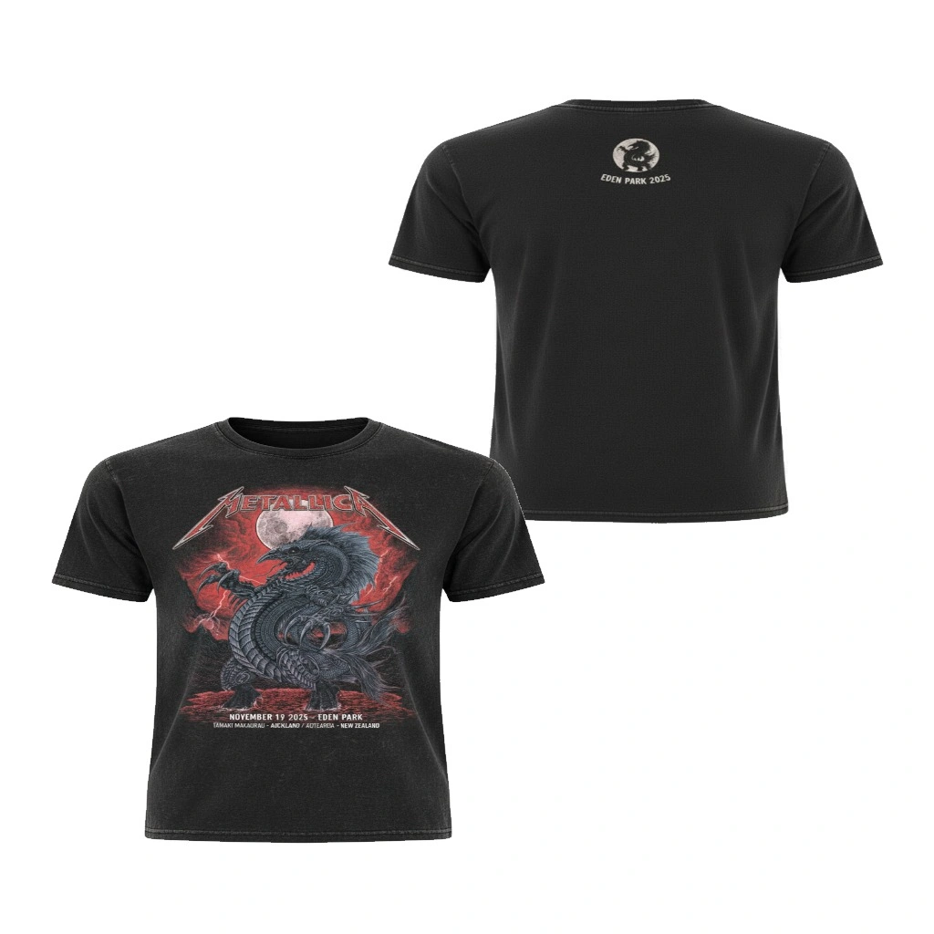 Metallica Black Dragon Tour T Shirt November 19, 2025 Auckland, New Zealand