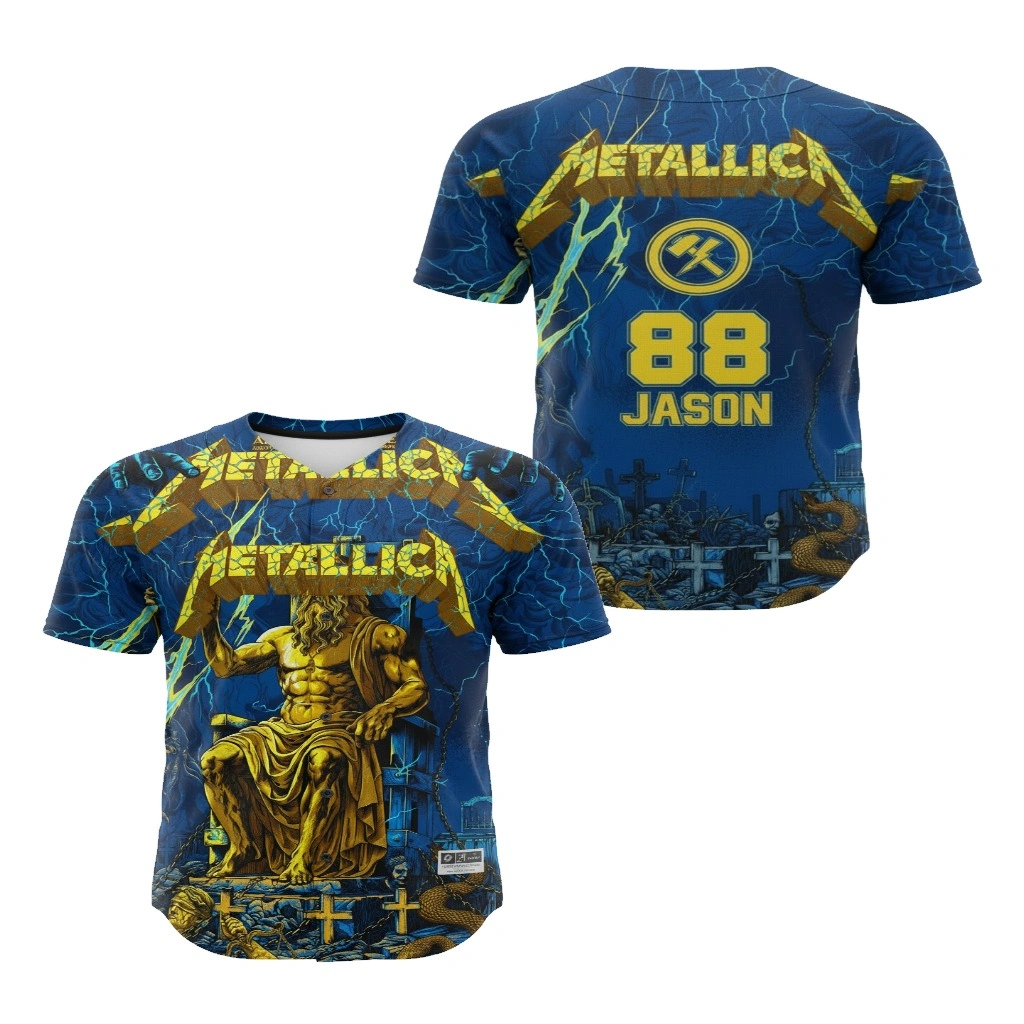 Metallica Blue Lightning Design Baseball Jersey With Jason May 09, 2026 Olympic Stadium Metallica Blue Lightning Design Baseball Jersey With Jason May 09, 2026 Olympic Stadium