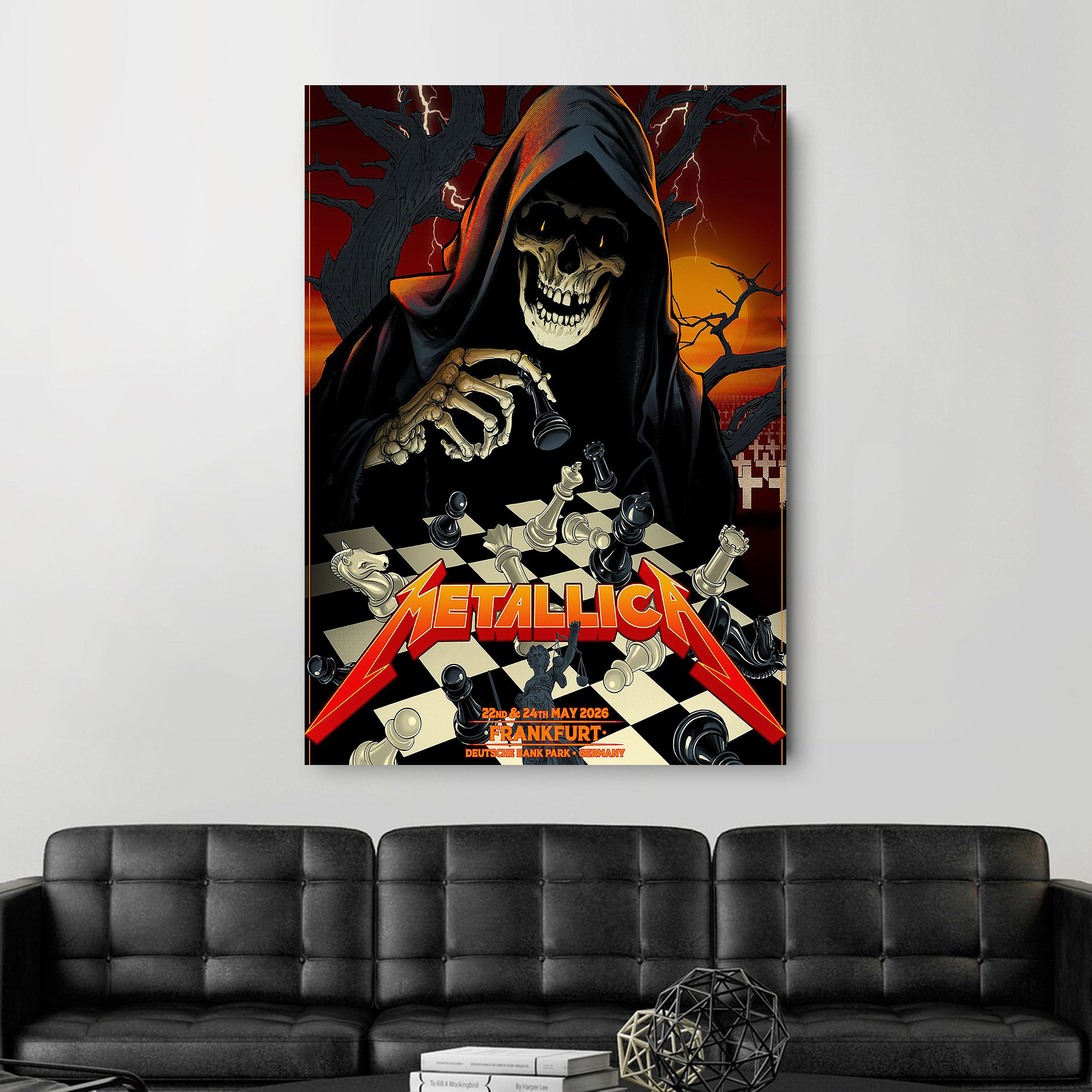 Metallica Concert Tour M72 World Tour Poster May 22-24, 2026 Frankfurt, Germany Deutsche Bank Park Metallica Concert Tour M72 World Tour Poster May 22-24, 2026 Frankfurt, Germany Deutsche Bank Park