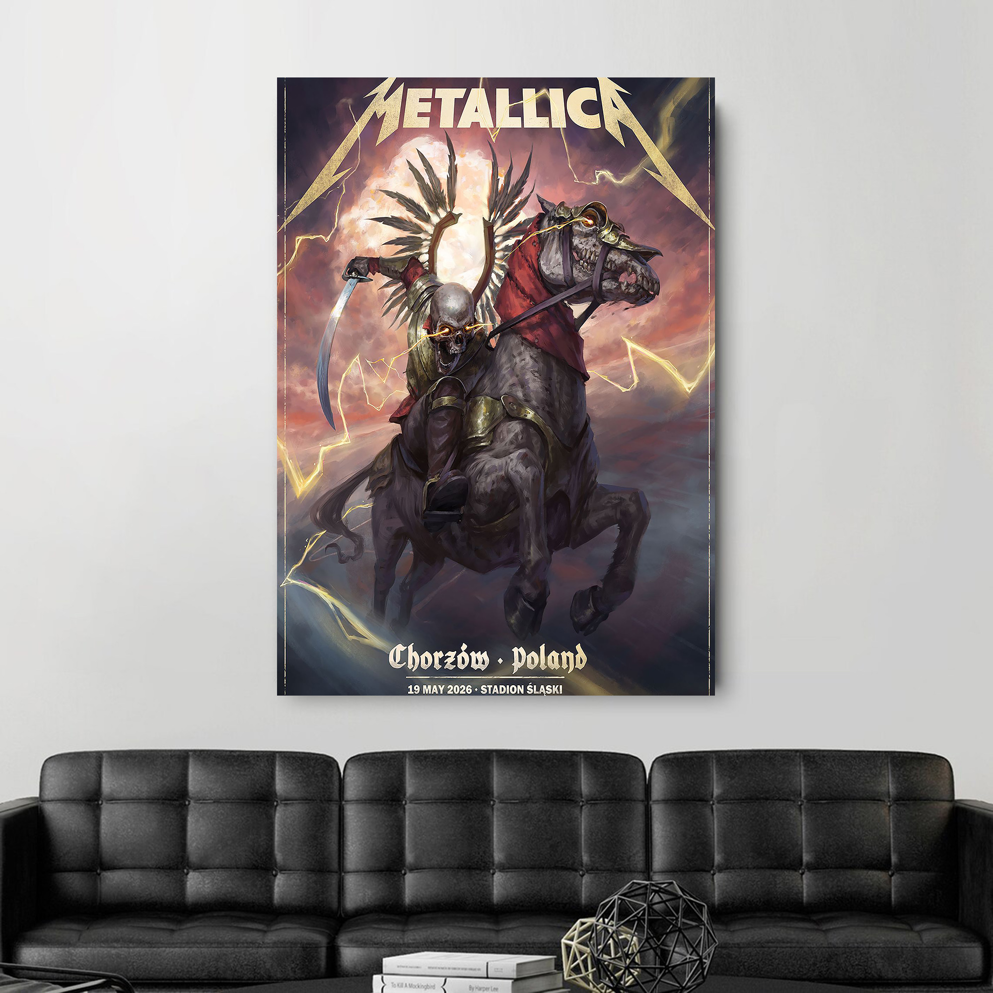 Metallica M72 Chorzow Poland Tour Stadion Śląski Poster May 19, 2026 Skull Rider Design