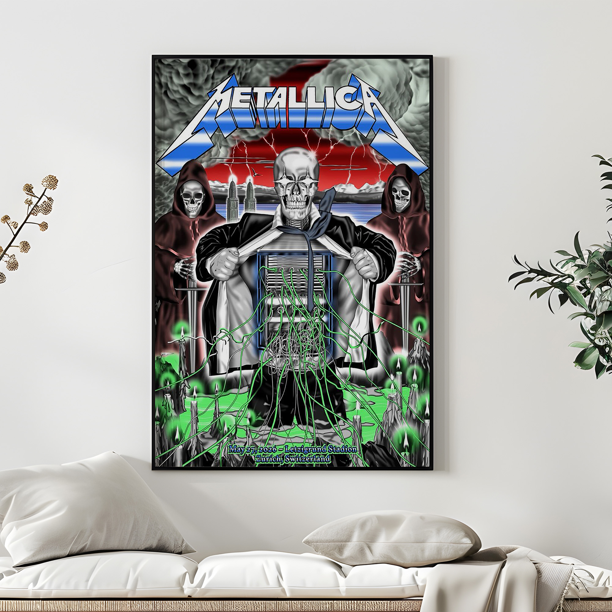 Metallica May 27 2026 Zurich Switzerland Stadion Letzigrund Posters 2 - Metbrick.com