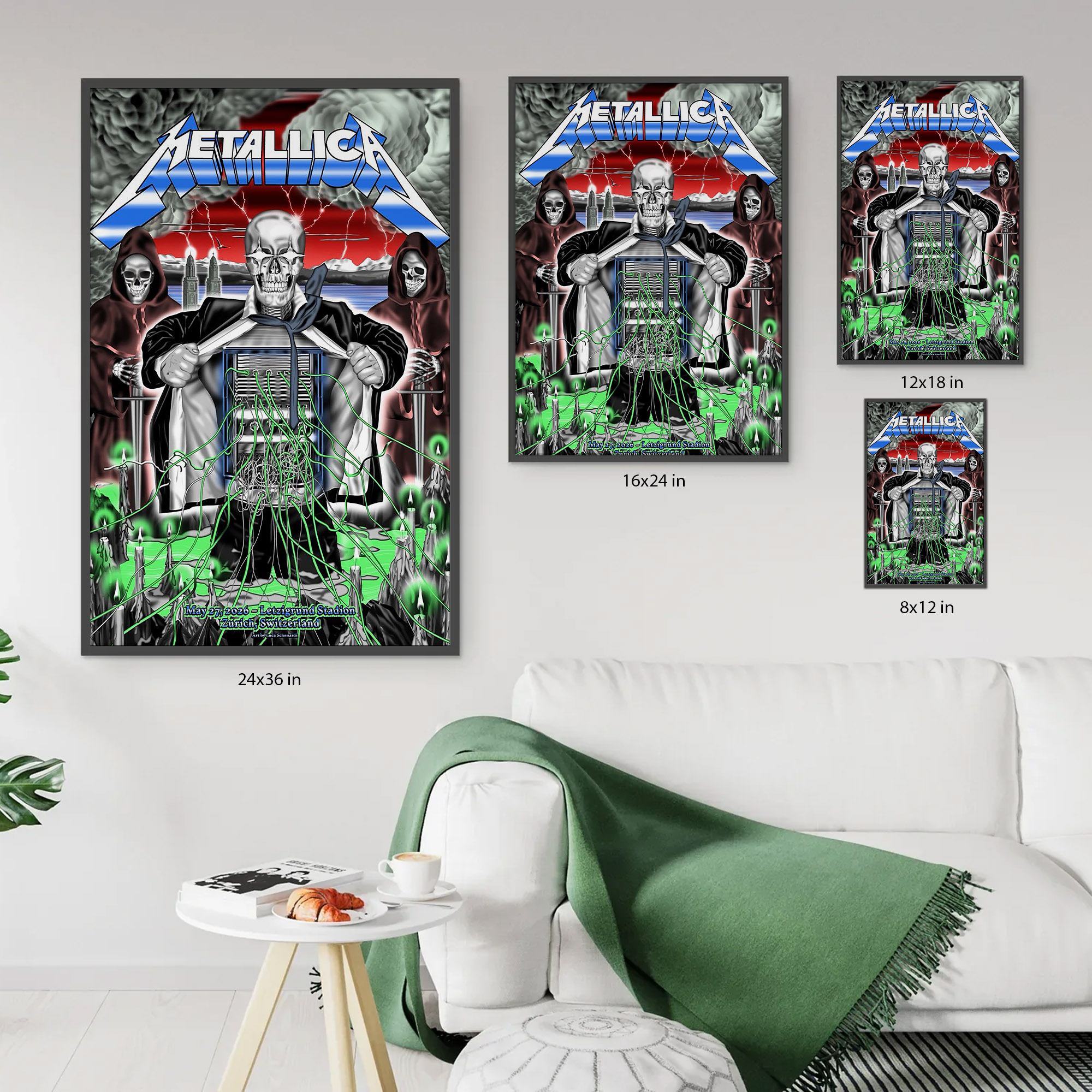 Metallica May 27 2026 Zurich Switzerland Stadion Letzigrund Posters 3 - Metbrick.com