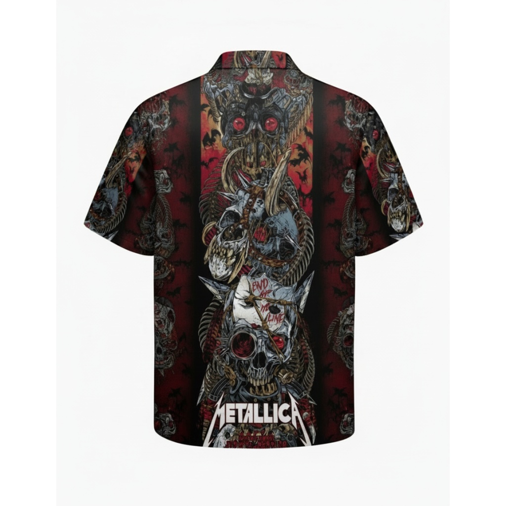 Metallica Skull Design Dark Red Hawaiian Shirt November 08, 2025 Melbourne, Australia Metallica Skull Design Dark Red Hawaiian Shirt November 08, 2025 Melbourne, Australia