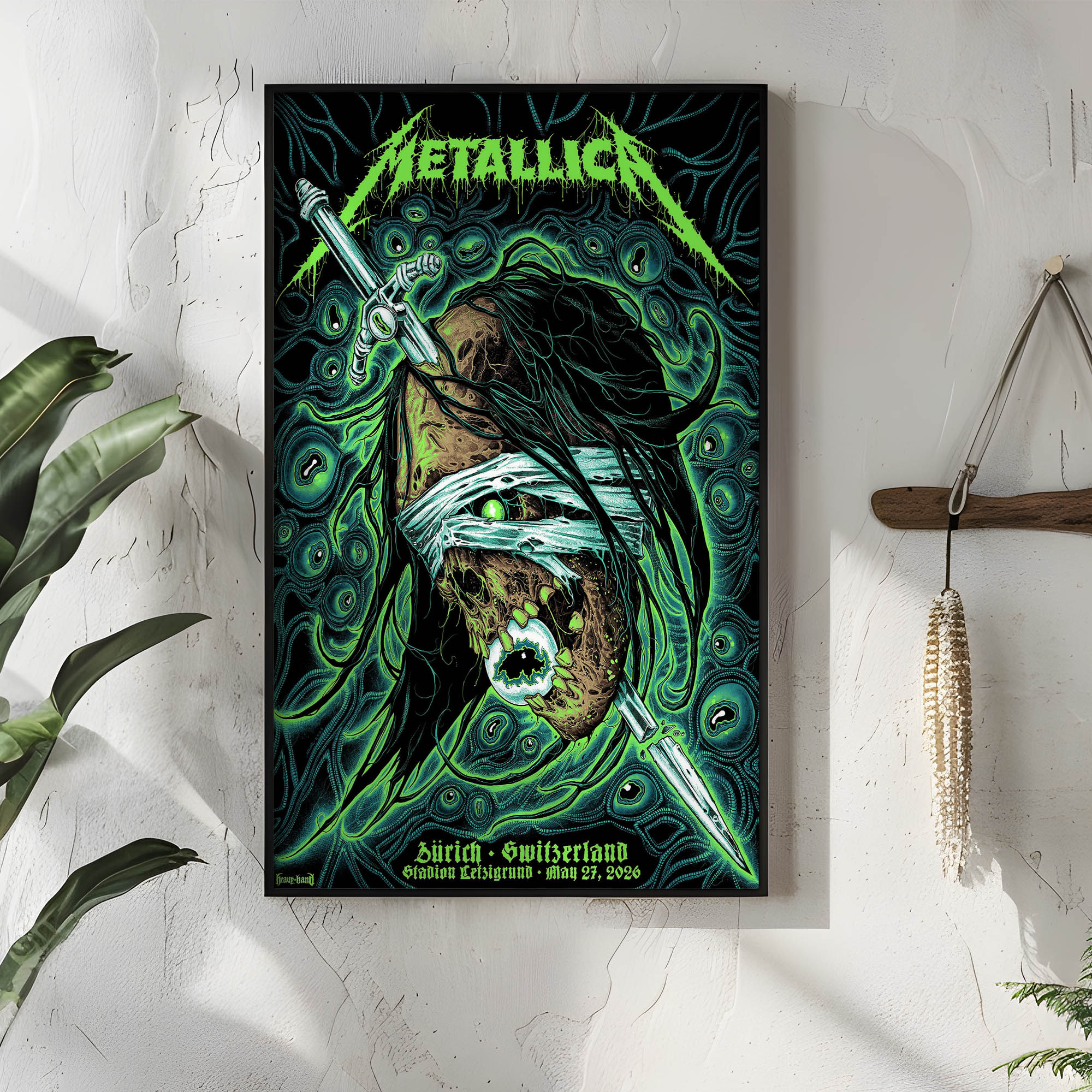 Metallica Zurich Switzerland M72 Tour Poster Stadion Letzigrund May 27, 2026 Metallica Zurich Switzerland M72 Tour Poster Stadion Letzigrund May 27, 2026