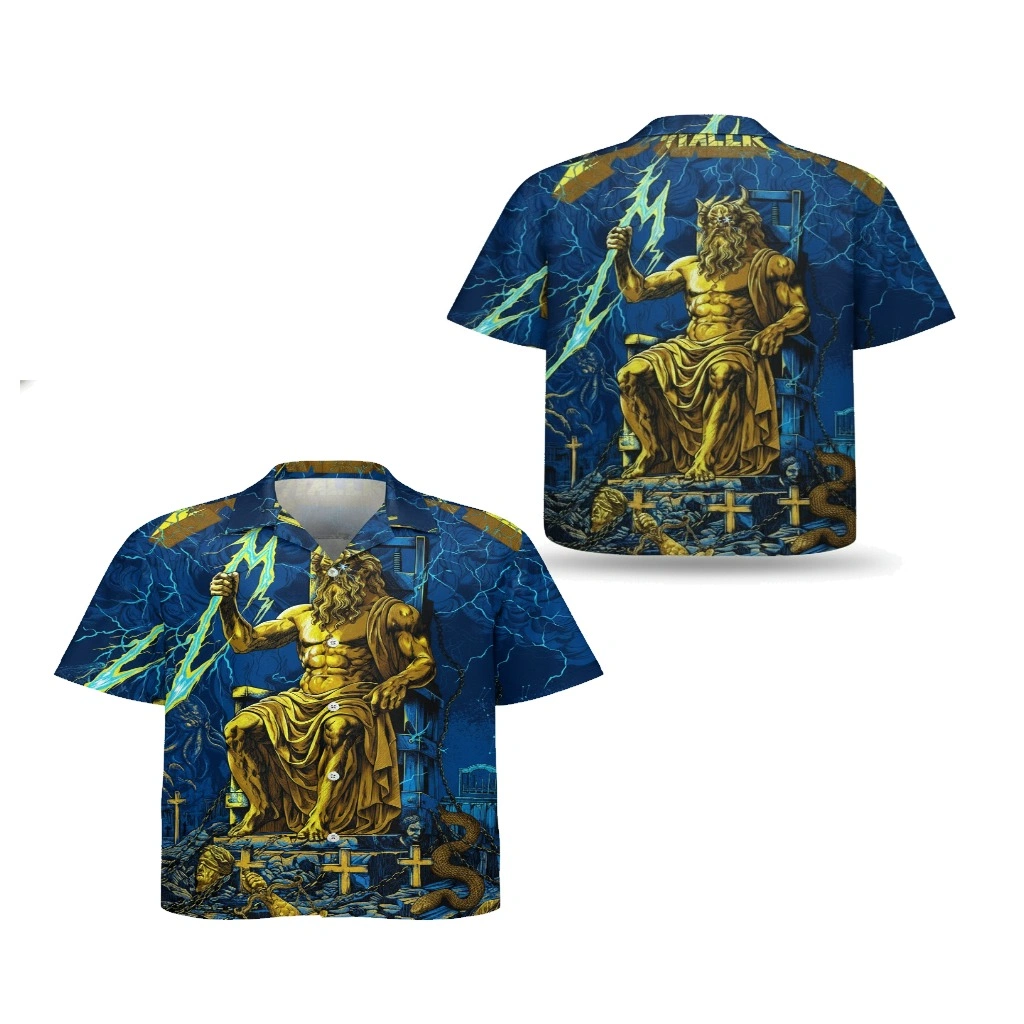 Zeus Lightning King Blue Hawaiian Shirt Gods May 09, 2026 Olympic Stadium